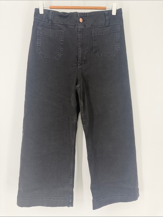 Pilcro Pants - Pilcro Anthropologie The Skipper Black Wide Leg Cropped Jeans High Rise